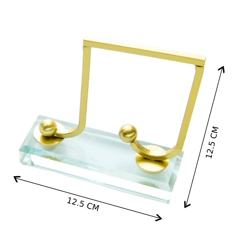 مجسم ديكوري معدني على شكل نوتة موسيقية